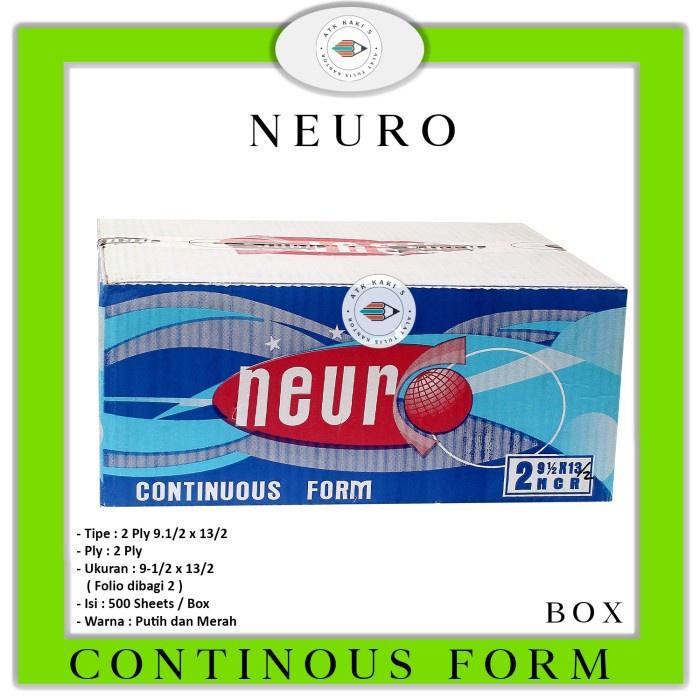 

NEURO - Continous Form K 2 Ply 91/2 x 13/2 - Folio Dibagi 2 - NCR - Box