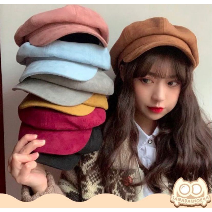 Trendy Topi Cap Apolo Polos Newsboy Dewasa Unisex Import Premium Topi Apolo Topi Kekinian Terbaru Simpel