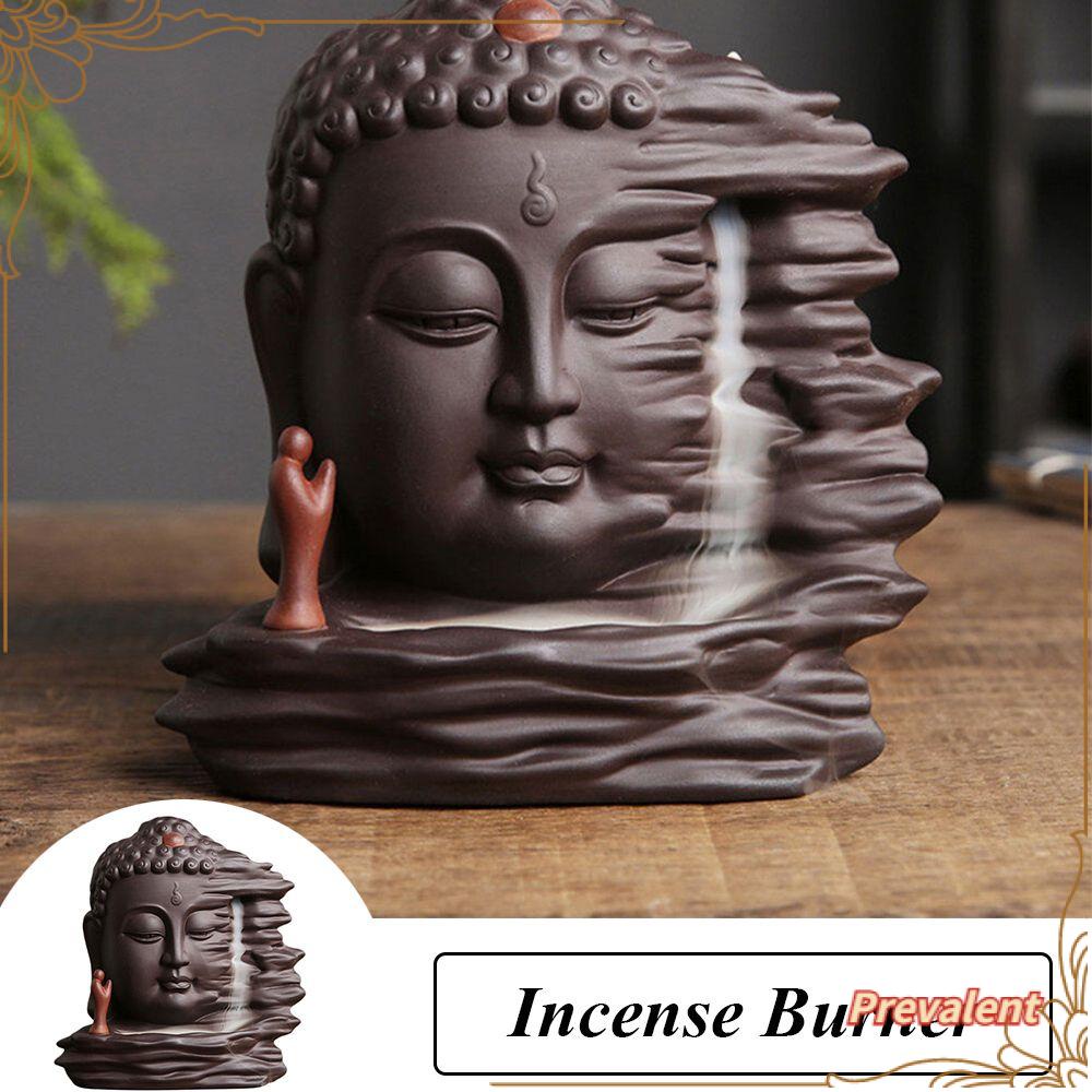 Preva Backflow Incense Burner Hiasan Dekorasi Rumah Keramik Tempat Dupa