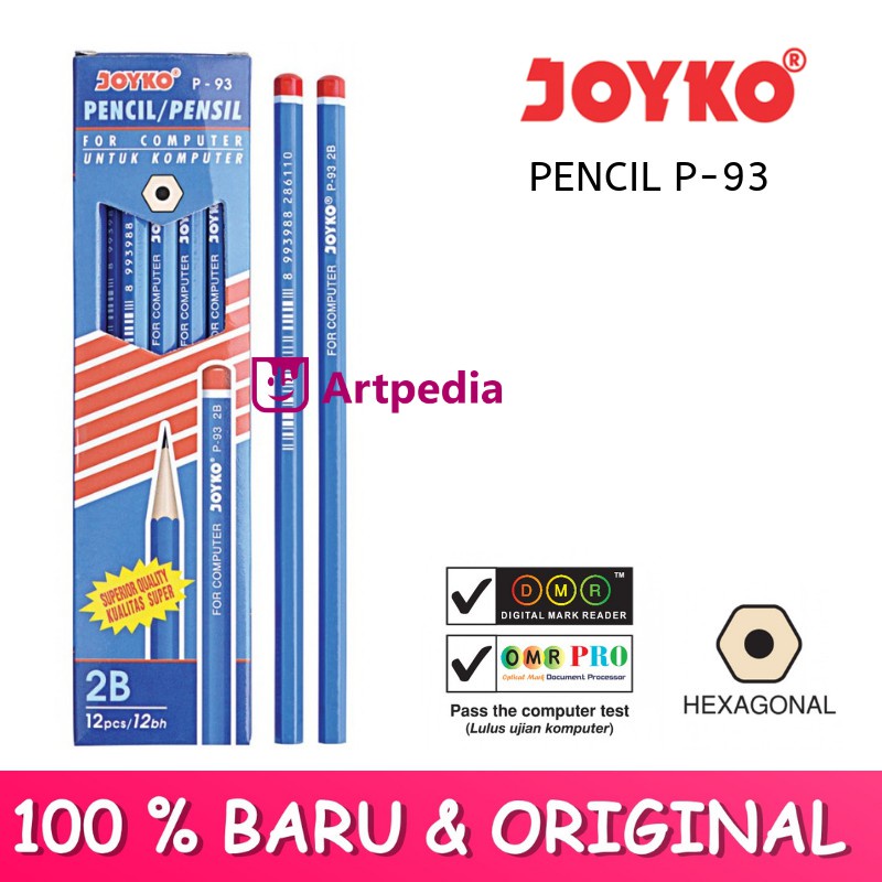 

Pensil Joyko P-93 2B Biru / Pencil For Computer / Pensil Joyko