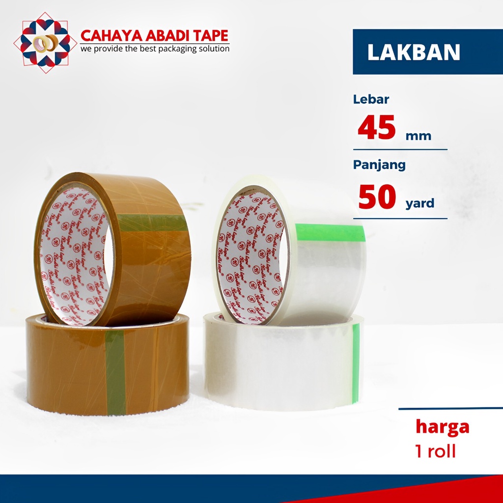 

LAKBAN BENING COKLAT BODHI 45MM X 50YARD #PER PCS#