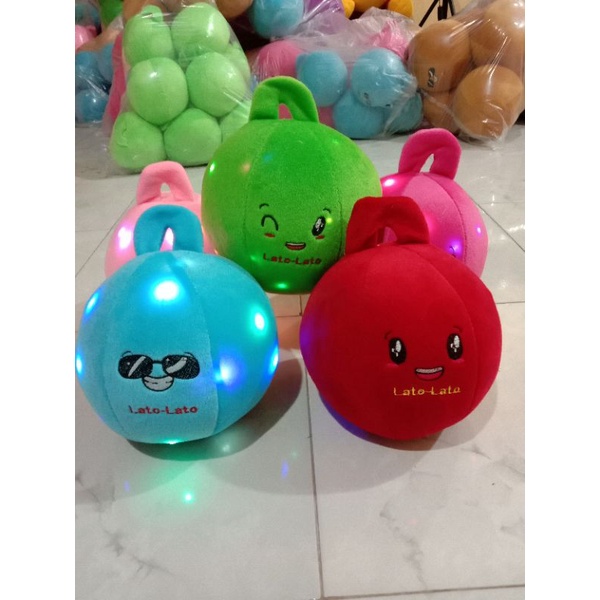 Boneka lato lato led/nyala size M diameter 63/35Boneka virall mainan anak murah