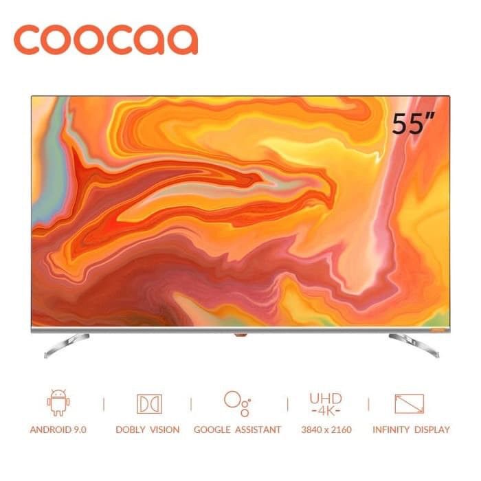 COOCAA LED TV 55Inch 55S6G - Smart Android Tv Digital