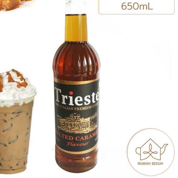 

❊ 650 mL Sirup Salted Caramel Merk Trieste - Salted Caramel Italian Syrup ➦