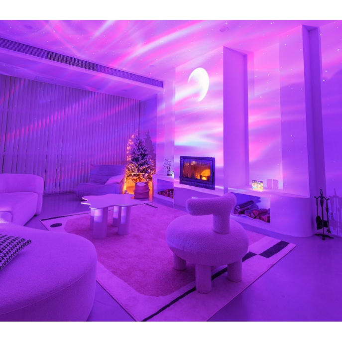Lampu tidur aesthetic Lampu proyektor light malam bintangTikTok generasi ketiga Night Light