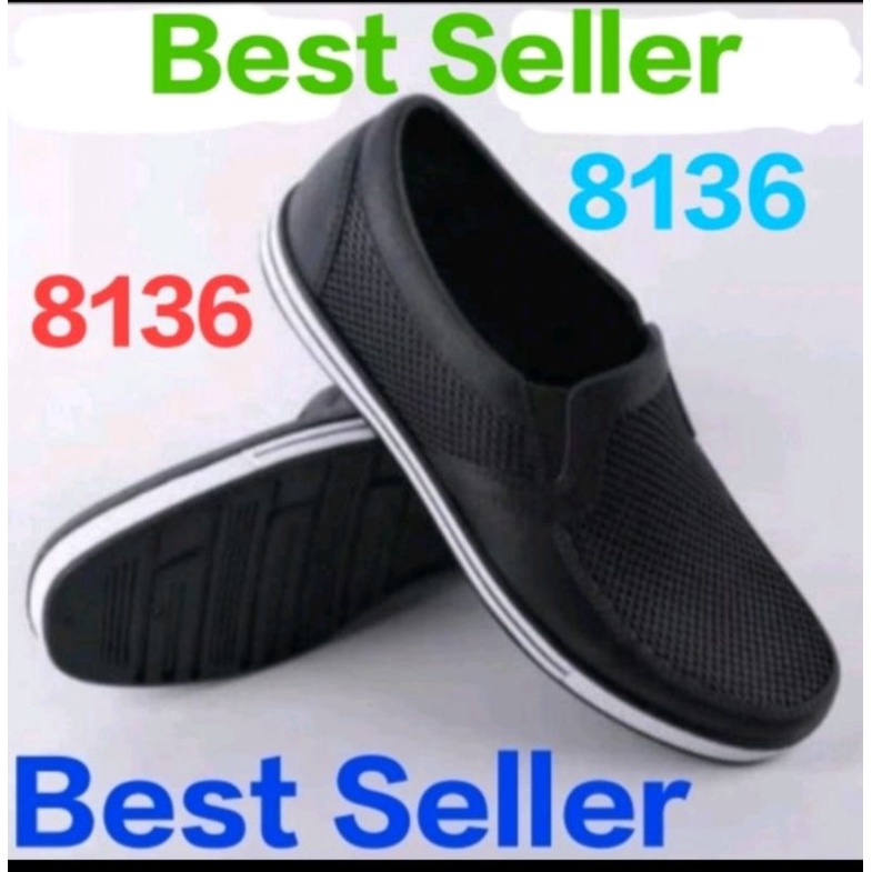 Sepatu slip on  8120 Kualitas Tinggi anti air kuat dan awet pria-wanita