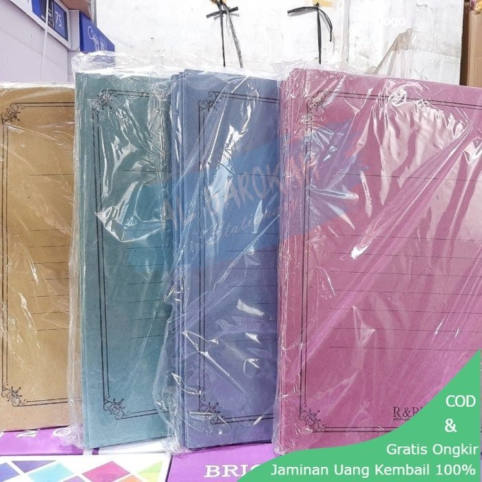 

Map Kertas R&R / Stopmap Kertas Folio 1 Pak Isi 50 Lembar