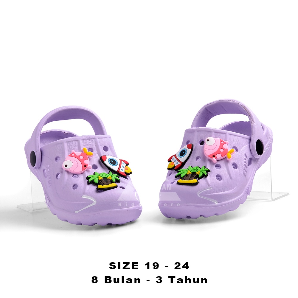 Sandal Anak Perempuan Nakata jibbits Lucu size 19-24 - Andrian