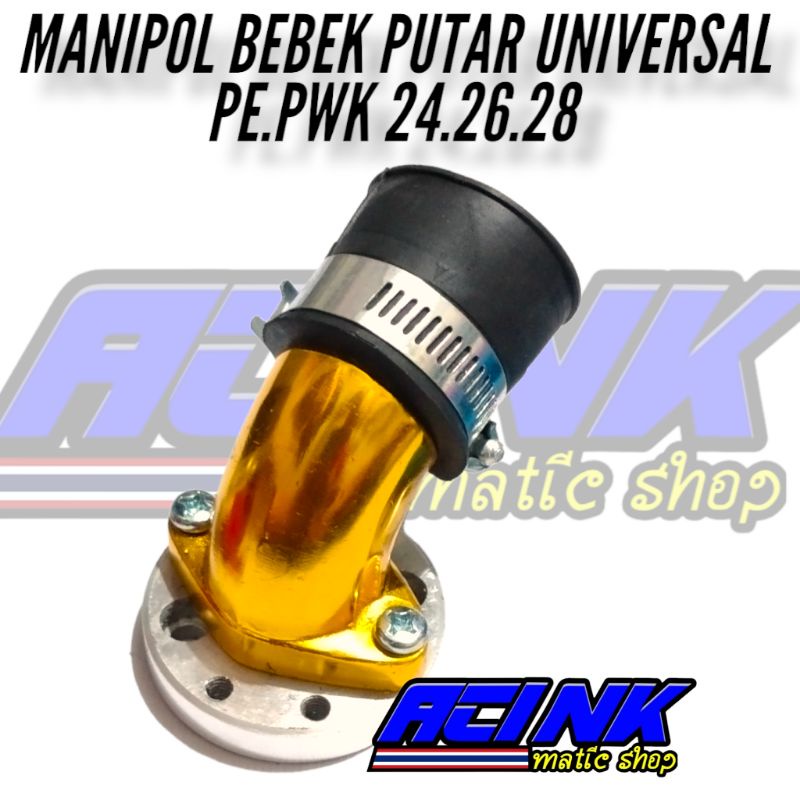 Manipol manifold manipul intake intek leher angsa putar miring karbu bebek rx king