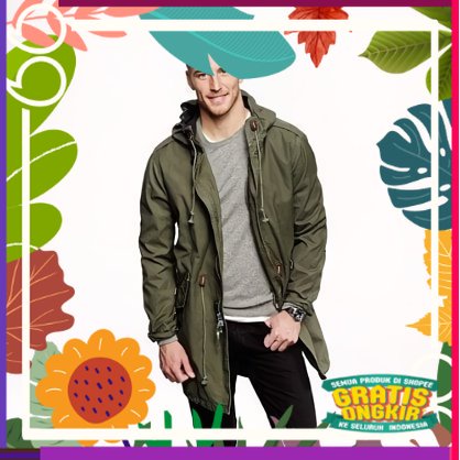 Jaket Parka Pria bahan Baby Kanvas Musim Dingin Korean Style / kerja kuliah style