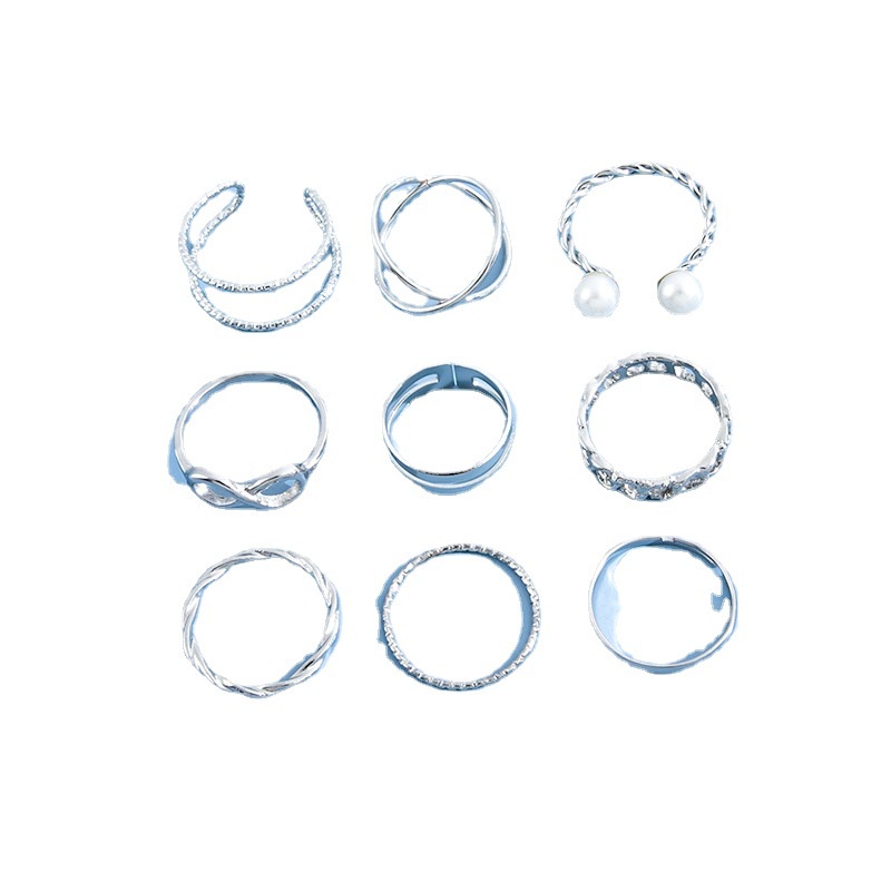 Fashion, Kepribadian, Perhiasan Wanita Eropa Dan Amerika, Cincin Twist Adonan Goreng Mutiara