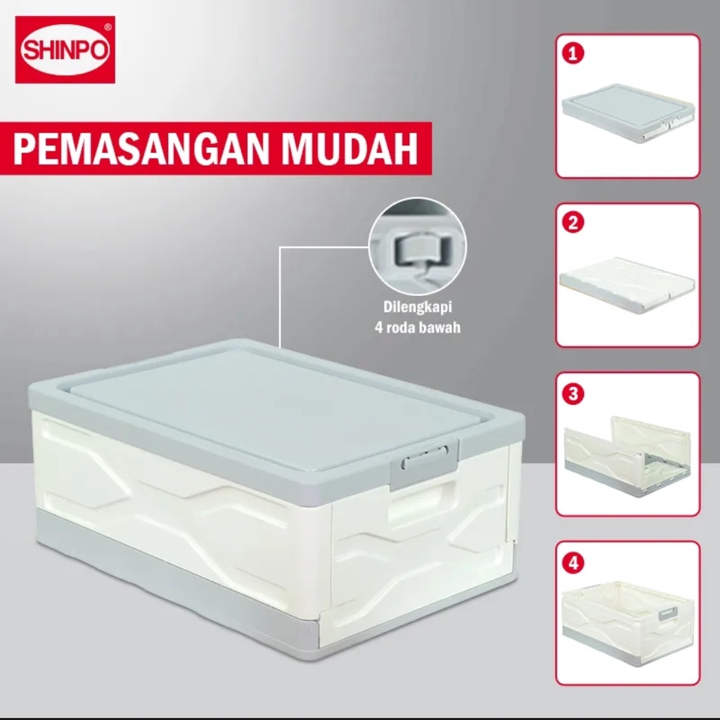 SHINPO CONTAINER BOX COMPACT | SHINPO CONTAINER LIPAT | FOLDING STORAGE BOX COMPACT SIP 148