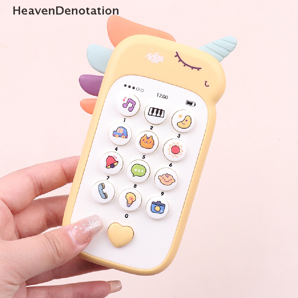 [HeavenDenotation] Mainan Telepon Bayi Musik Suara Telephone Mainan Tidur Dengan Teether Simulasi Telepon Anak Bayi Edukasi Dini Mainan Anak Hadiah HDV