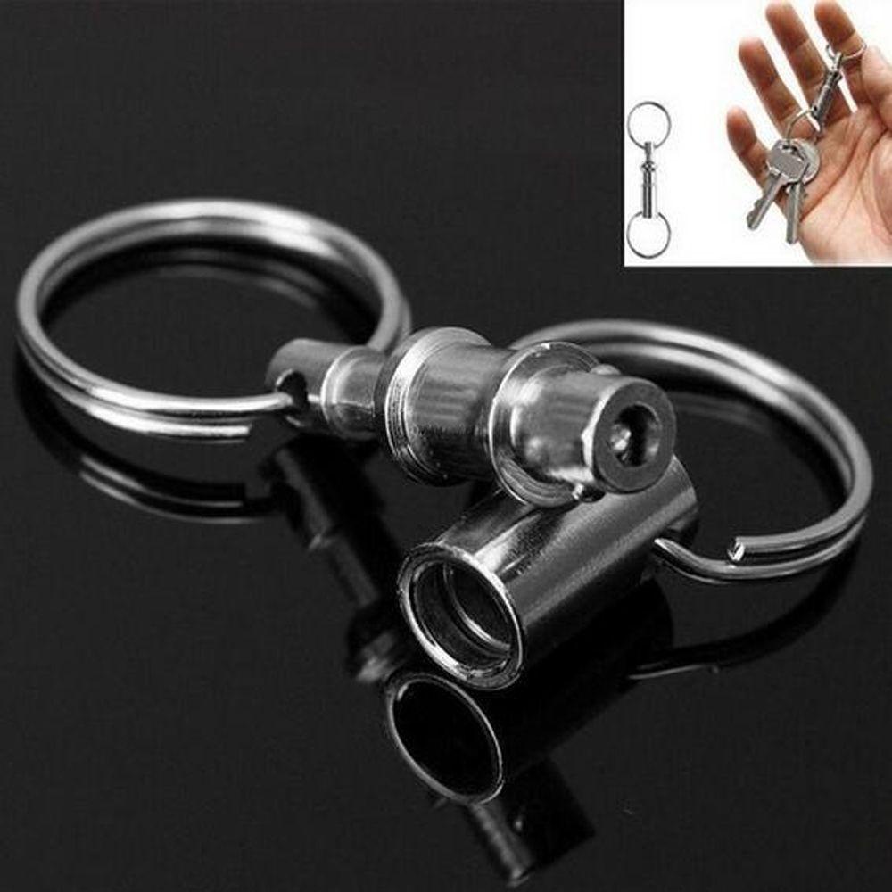 Lanfy Gantungan Kunci 2pcs Ring Kunci Saklar Quick Detachable EDC Key Rings Quick Release Switch Survival Carabiners Key Holder