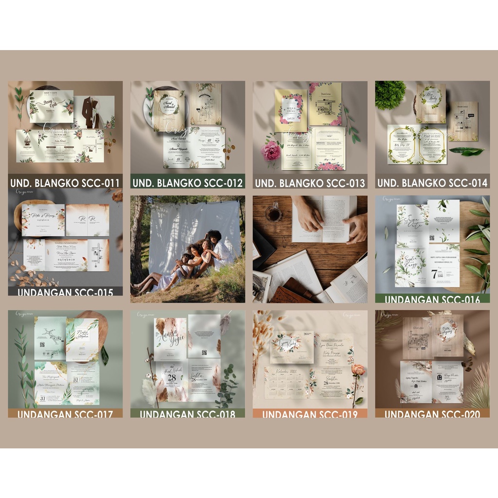 SCC-011-020 BLANKO Undangan Pernikahan GRIYA BLANGKO