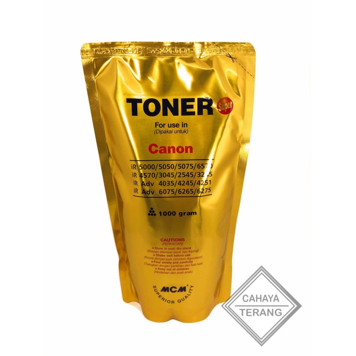 

[[JNT COD]] Toner Gold Mesin Fotocopy Canon IR 5000 4570 3300 IRA 6075