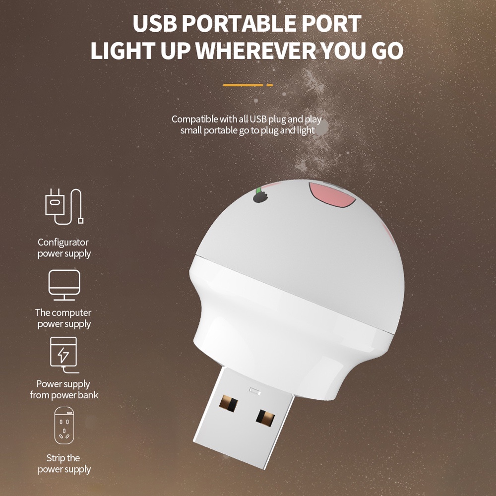 Usb Panda Smart Voice Night Light/Plug and Use Soft Light Pelindung Mata Sensor Suara Lampu Tidur Indoor LED/Lampu Meja Kontrol Cina Dan Inggris Untuk Samping Tempat Tidur &amp; Berkemah