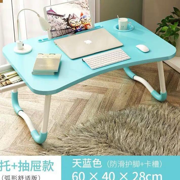 ♥ Meja Belajar USB Meja Laptop Laci Meja Lipat USB + Laci ✯