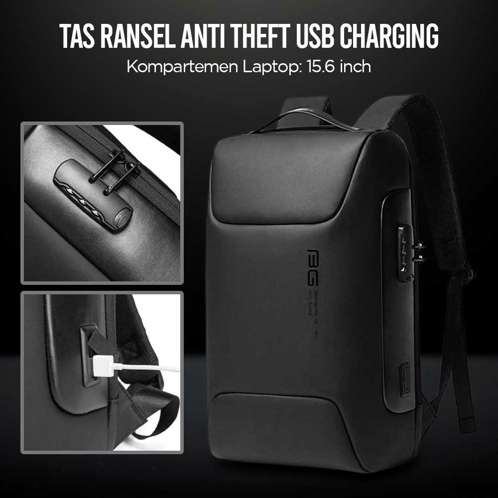 BANGE Tas Ransel Laptop Anti Theft USB Charging - BG-7216