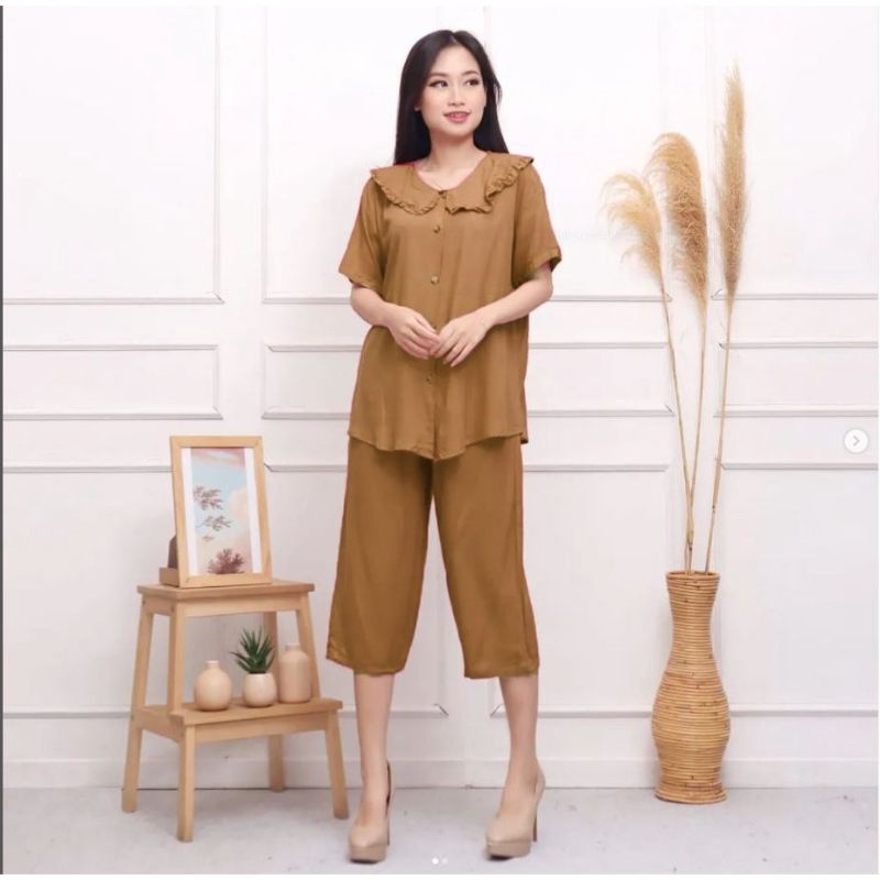 ONE SET WANITA KOREAN STYLE || SETELAN WANITA KRINGKEL || SETELAN LENGAN PENDEK WANITA