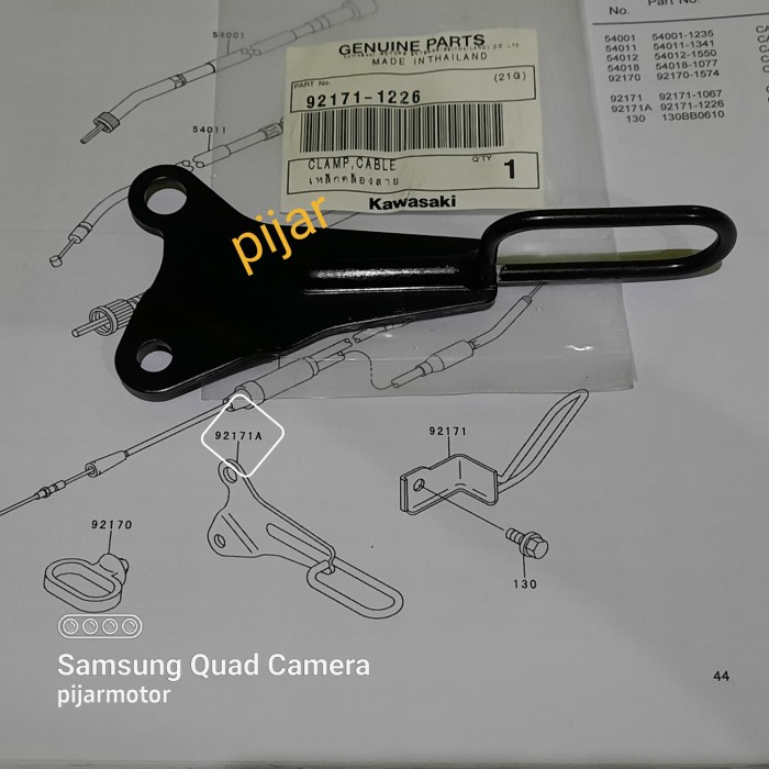 +%+%+%] Bracket Clamp Klem Kabel Speedometer Kawasaki Ninja 150 RR OLD