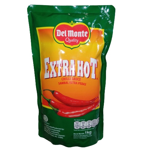

Del Monte Extra Chili Hot Saus Sambal / Saos Tomat 1Kg