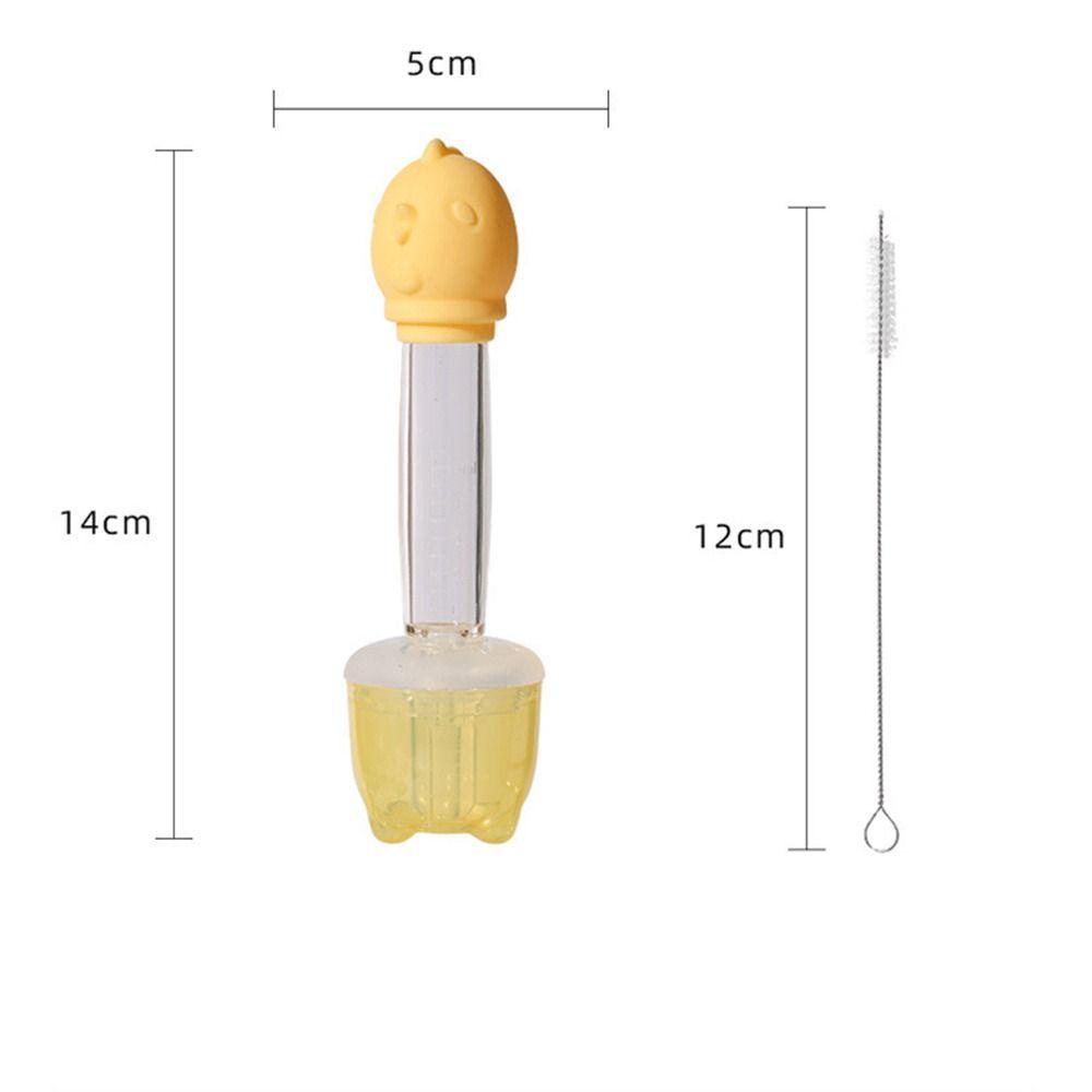 Needway Baby Dropper Type Feeder Alat Makan Bayi Praktis Bermanfaat Pengaman Silikon Elegan Chick Solid Feeding Tool