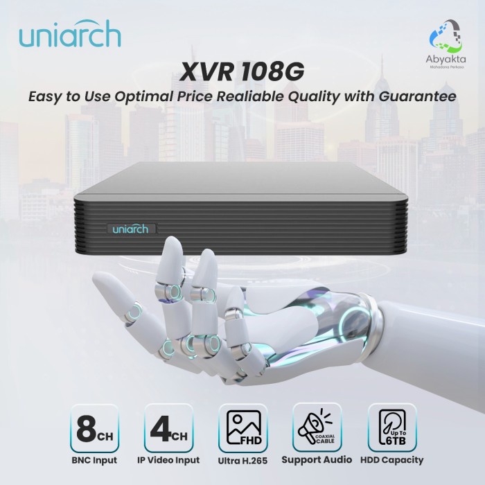 Terlaris Dvr Cctv Uniarch Xvr Uniarch 8Ch Xvr-108G Garansi Resmi
