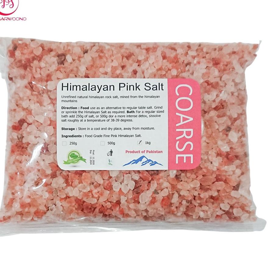 

✦ Garam Himalaya Kasar 1 kg - Coarse Himalayan Pink Salt ☊