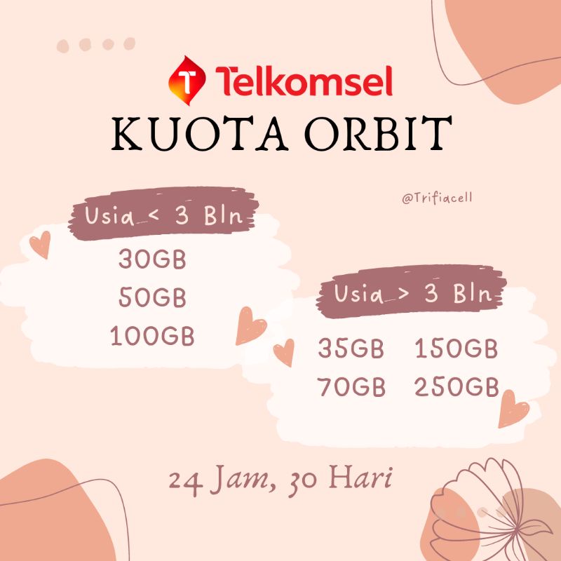 Paket Data Telkomsel Orbit | khusus nomor Orbit