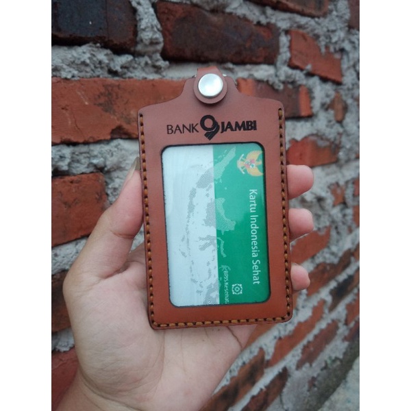 

Id Card Holder Kulit Custom Name Tag Kulit Custom Logo Asli Original