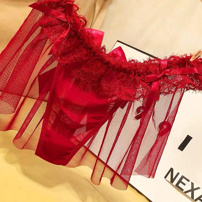 Celana Dalam Wanita Renda Lingerie transparan Sexy hot G String Ukuran Jumbo C0230 -  ✓