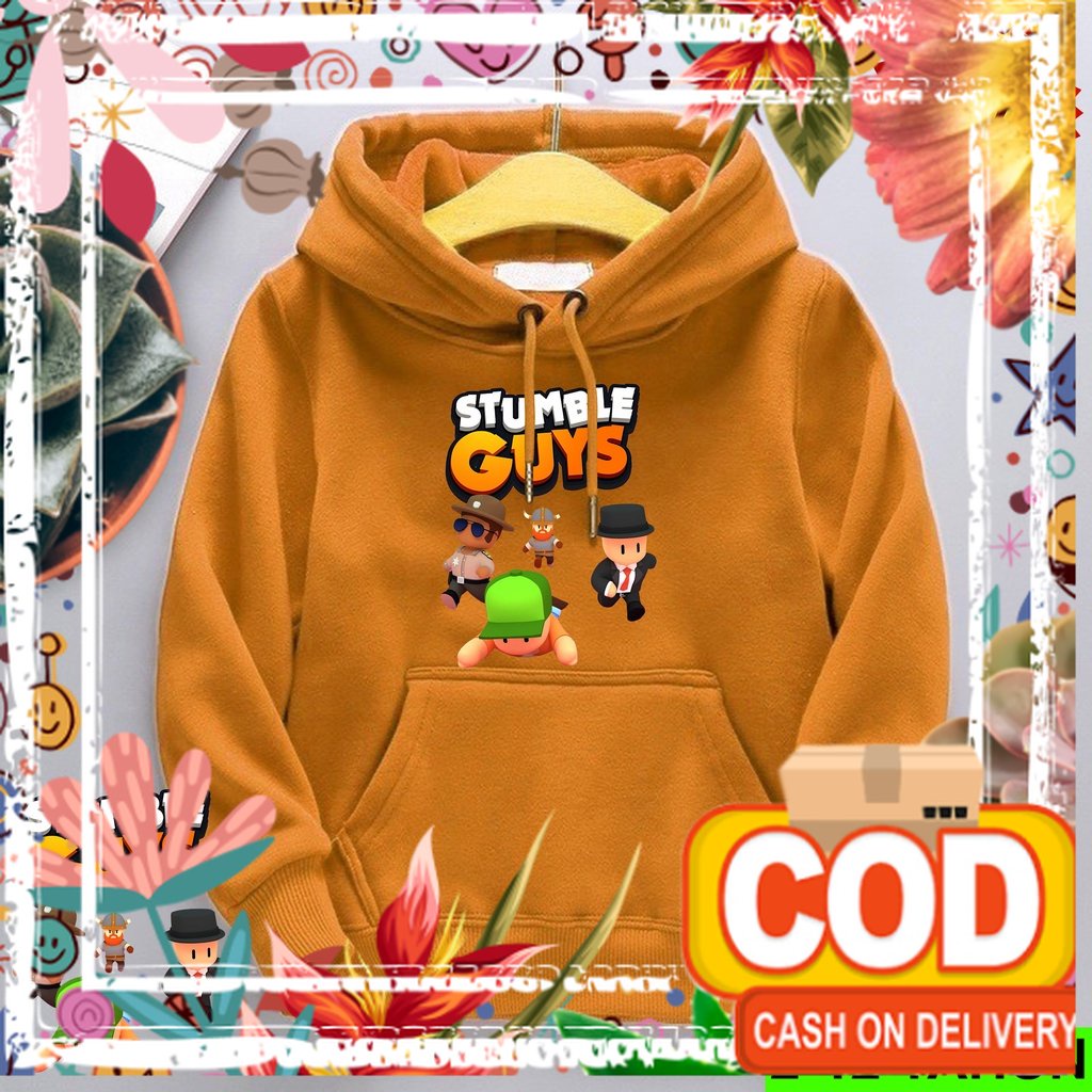Hoodie Stumble Guys Anak Laki Laki Perempuan / Hodie Anak Usia 2 3 4 5 6 7 8 9 10 11 12 Tahun / Jake