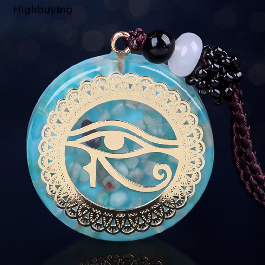 Hbid 1Pc Orgonite Energy Pendant Orgone Amazonite Kalung Horus Mata Semua Memandang Glory