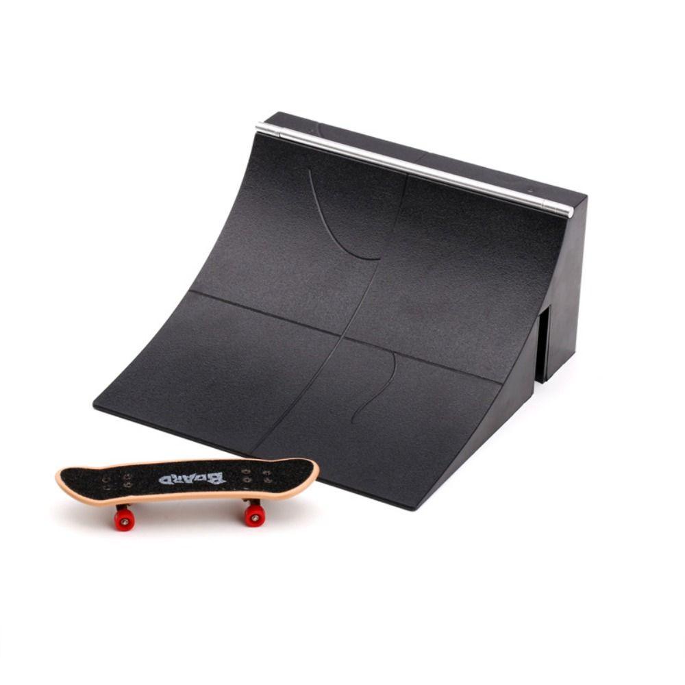 【 ELEGANT 】 Jari Skateboard Mainan Set Untuk Anak Tabletop Mainan Jari Mainan Dengan Ramp Track Jari Papan Surfing Hadiah Ulang Tahun Jari Skuter Anak Hadiah Mini Skateboard Mainan