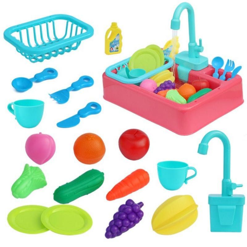 MAINAN ANAK CUCI PIRING WASTAFEL / KITCHEN SINK SET / MAINAN EDUKASI ANAK