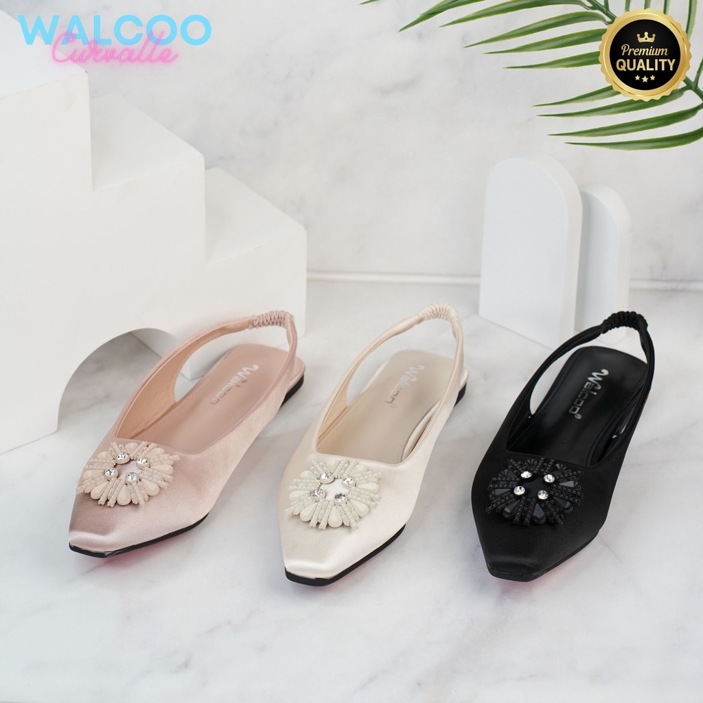 Walcoo Sepatu Wanita Balet Import CURVALLE