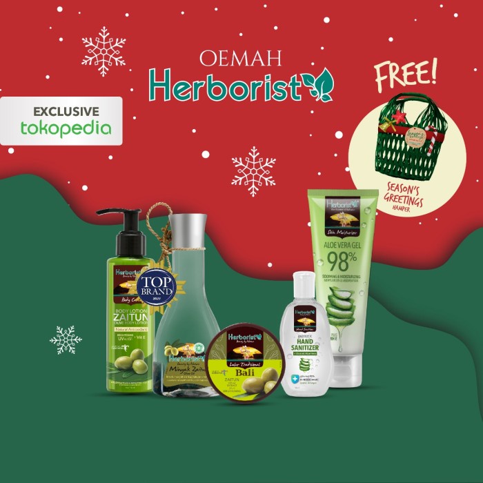 

(COD) Herborist Paket Hampers Natal - Hijau