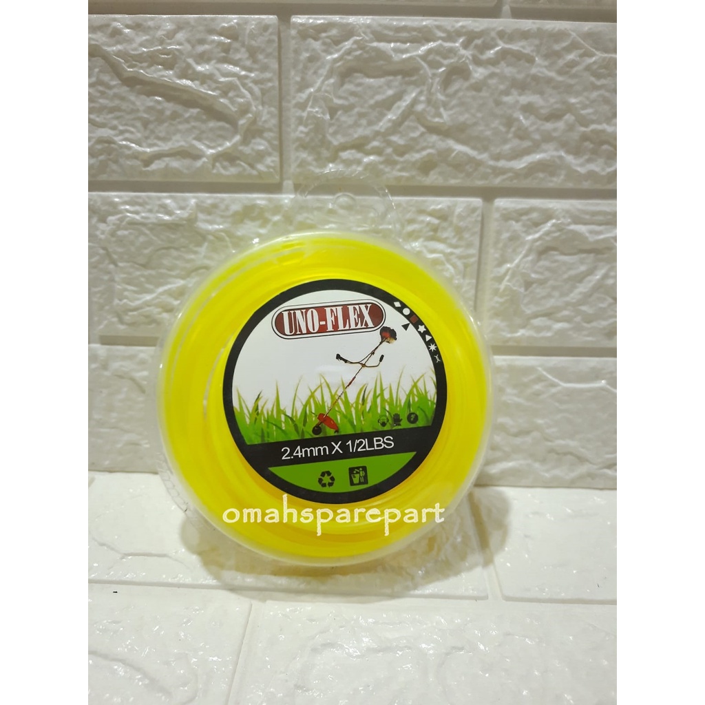 SPAREPART POTONG RUMPUT -SENAR POTONG RUMPUT / TRIMMER LINE 2,4 MM x 1/2LBS MURAH