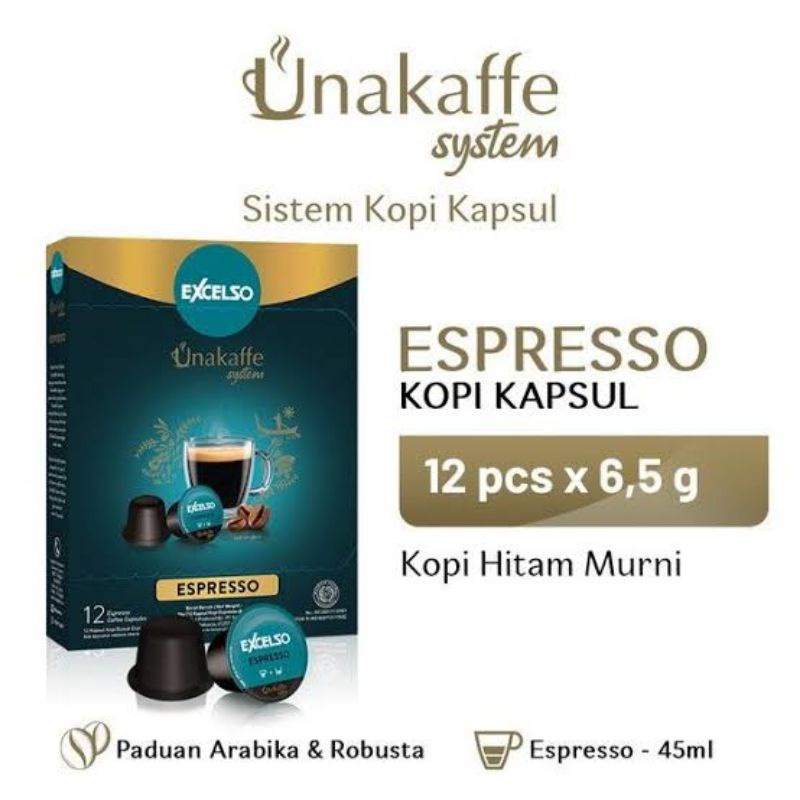 

Coffee Capsule EXCELSO ESPRESSO Unakaffe System Original