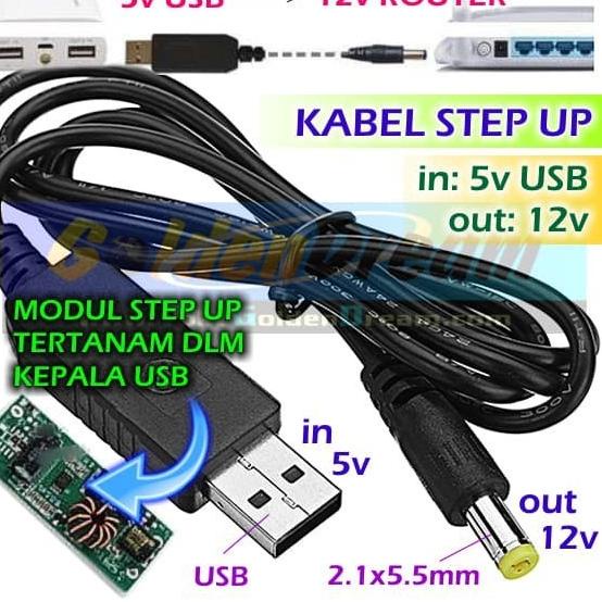 Jual Flash Sale Kabel Step Up Usb V To V Dc Power Supply Backup V