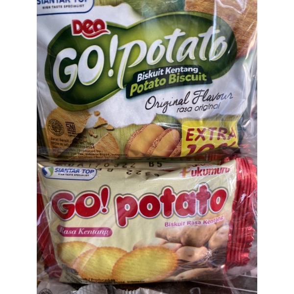 

BISKUIT KENTANG GO POTATO DENGAN RASA ORI EXTRA 10%