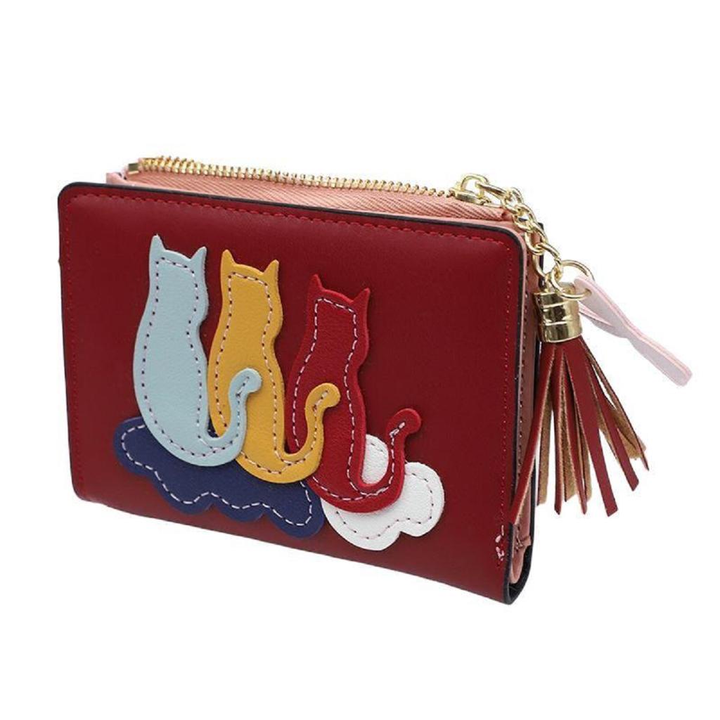 MORMON JOANNE - Dompet Lipat Wanita Dompet Mini Kecil Kartu Koin Slot