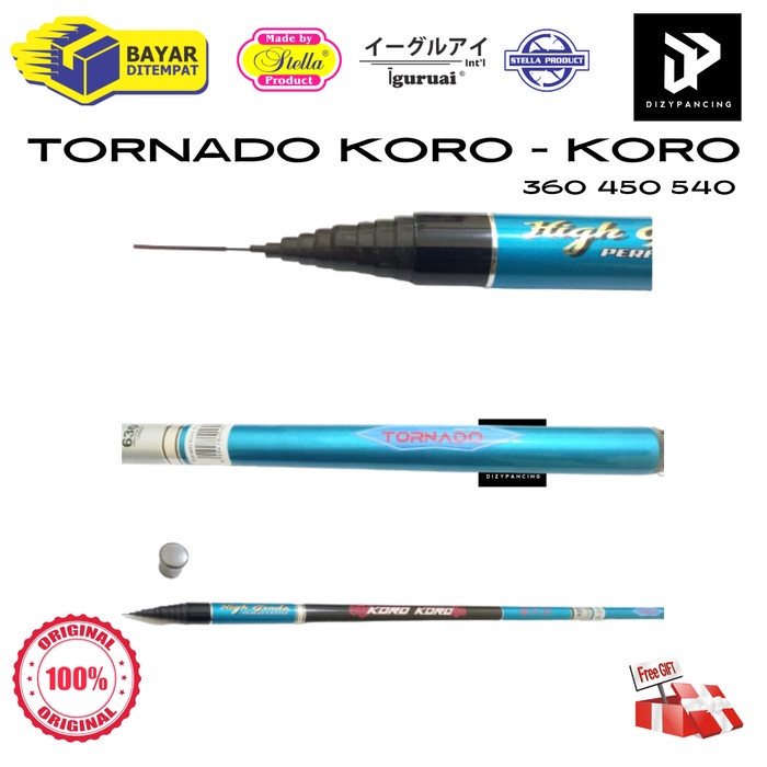 Joran Tegek Pancing Tornado koro koro pancing karbon360 450 540