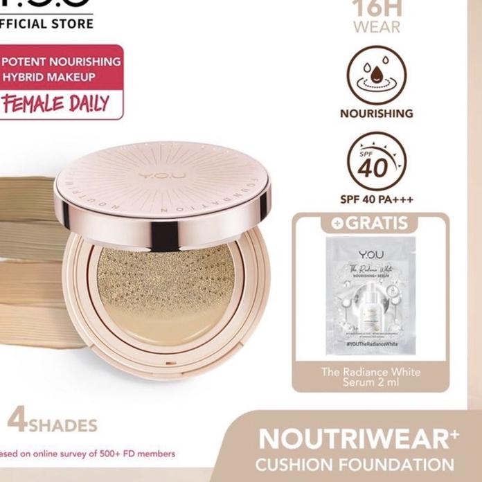 ♧ NoutriWear+ Flawless Cushion Foundation / Cc Cushion / Cushion You / Cream You / Cushion NoutriWea