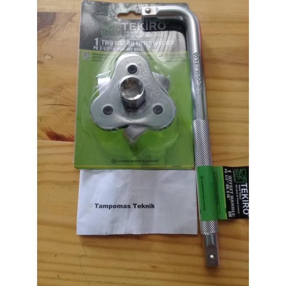 Kunci Filter Oli Tekiro + Gagang Sok L Tekiro Filter Oli Mobil dll