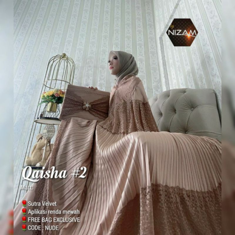 QAISHA#2 MUKENA JUMBO DEWASA BY NIZAM