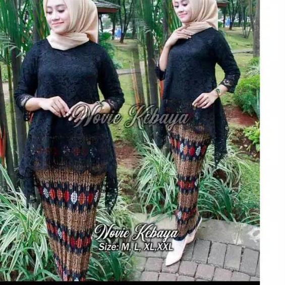Discount |KJ5|KEBAYA BRUKAT / BAJU KEBAYA / KEBAYA MODERN/ KEBAYA HITAM / BROKAT HITAM