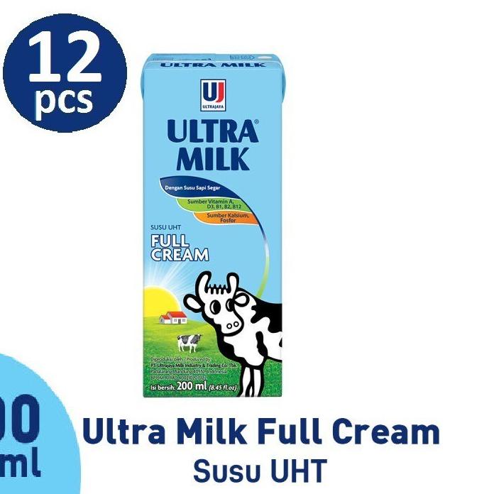 

➦ Susu Ultra Full Cream - 200 ml - (HARGA 12 PCS) ™