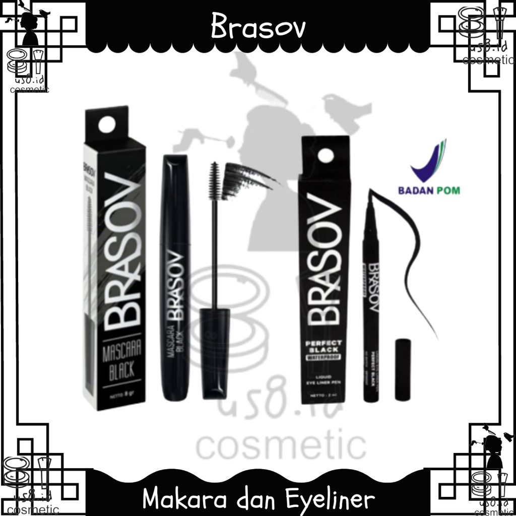 BRASOV (✔️BPOM) Mascara Black 8g | maskara hitam